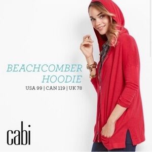 Cabi Beachcomber Hoodie Zip Up Sweater - M